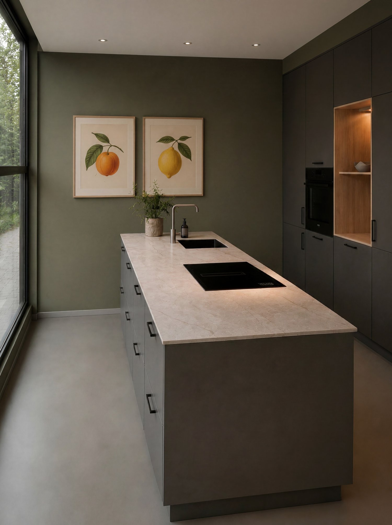 Inspiration: Silver Root White Keramik bordplade efter mål - Bordplader til bad