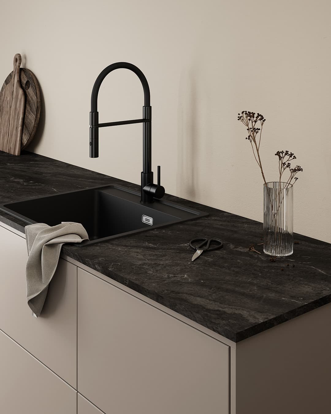 Bronzite Laminat bordplade i miljø - leveret af Min Bordplade - Bordplader til bad