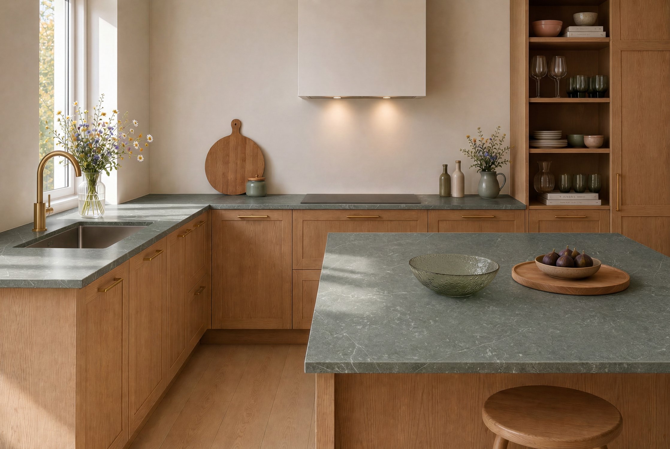 Inspiration: Corniglia Laminat bordplade efter mål - Bordplader til bad